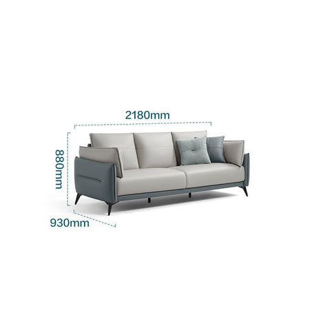 Italian 3 - seater Minimalist Style Sofa - Blue - 