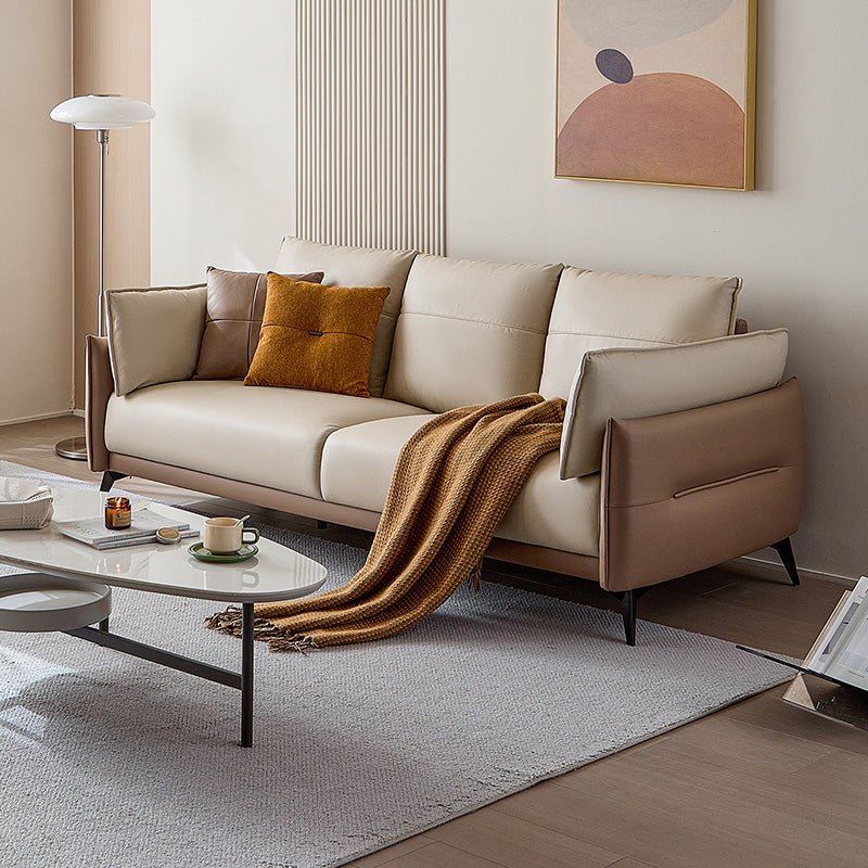 Italian 3 - seater Minimalist Style Sofa - Brown - 