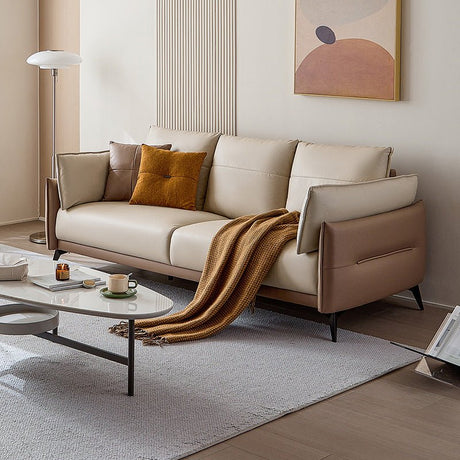 Italian 3 - seater Minimalist Style Sofa - Brown - 
