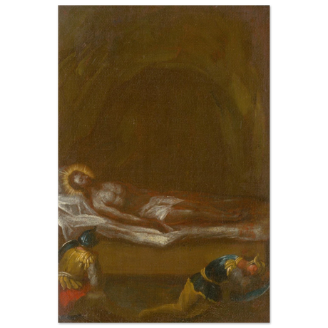 Jesus is Laid in the Tomb – Baroque Sacred Art Print - Fine Art Poster - 60x90 cm / 24x36″ - 