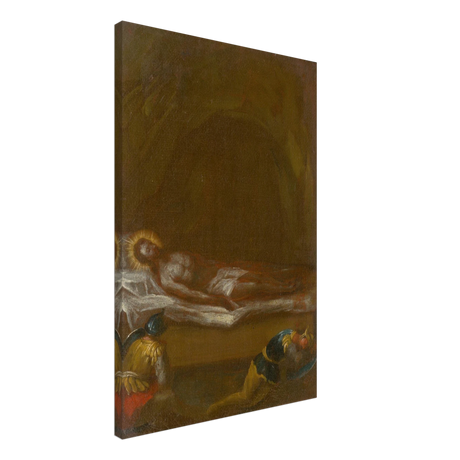 Jesus is Laid in the Tomb – Baroque Sacred Art Print - Canvas - 50x75 cm / 20x30″ - 