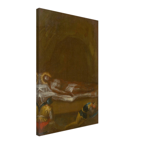 Jesus is Laid in the Tomb – Baroque Sacred Art Print - Canvas - 40x60 cm / 16x24″ - 