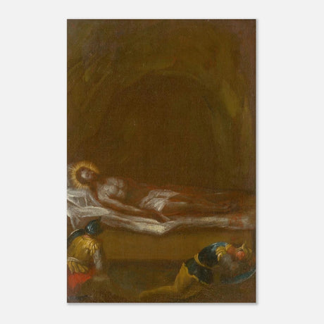 Jesus is Laid in the Tomb – Baroque Sacred Art Print - Aluminum Print - 60x90 cm / 24x36″ - 