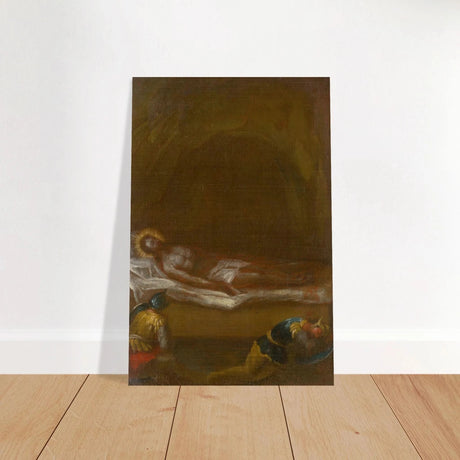 Jesus is Laid in the Tomb – Baroque Sacred Art Print - Brushed Aluminum Print - 20x30 cm / 8x12″ - 