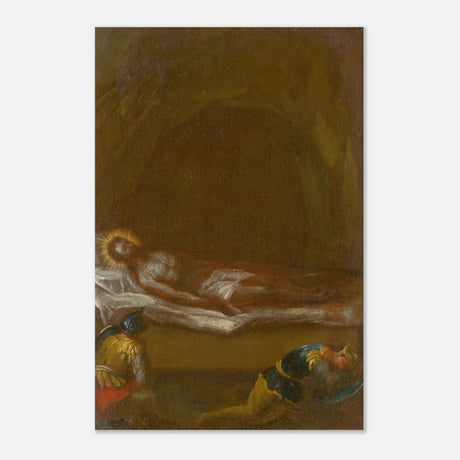 Jesus is Laid in the Tomb – Baroque Sacred Art Print - Aluminum Print - 40x60 cm / 16x24″ - 