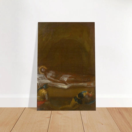 Jesus is Laid in the Tomb – Baroque Sacred Art Print - Brushed Aluminum Print - 50x75 cm / 20x30″ - 
