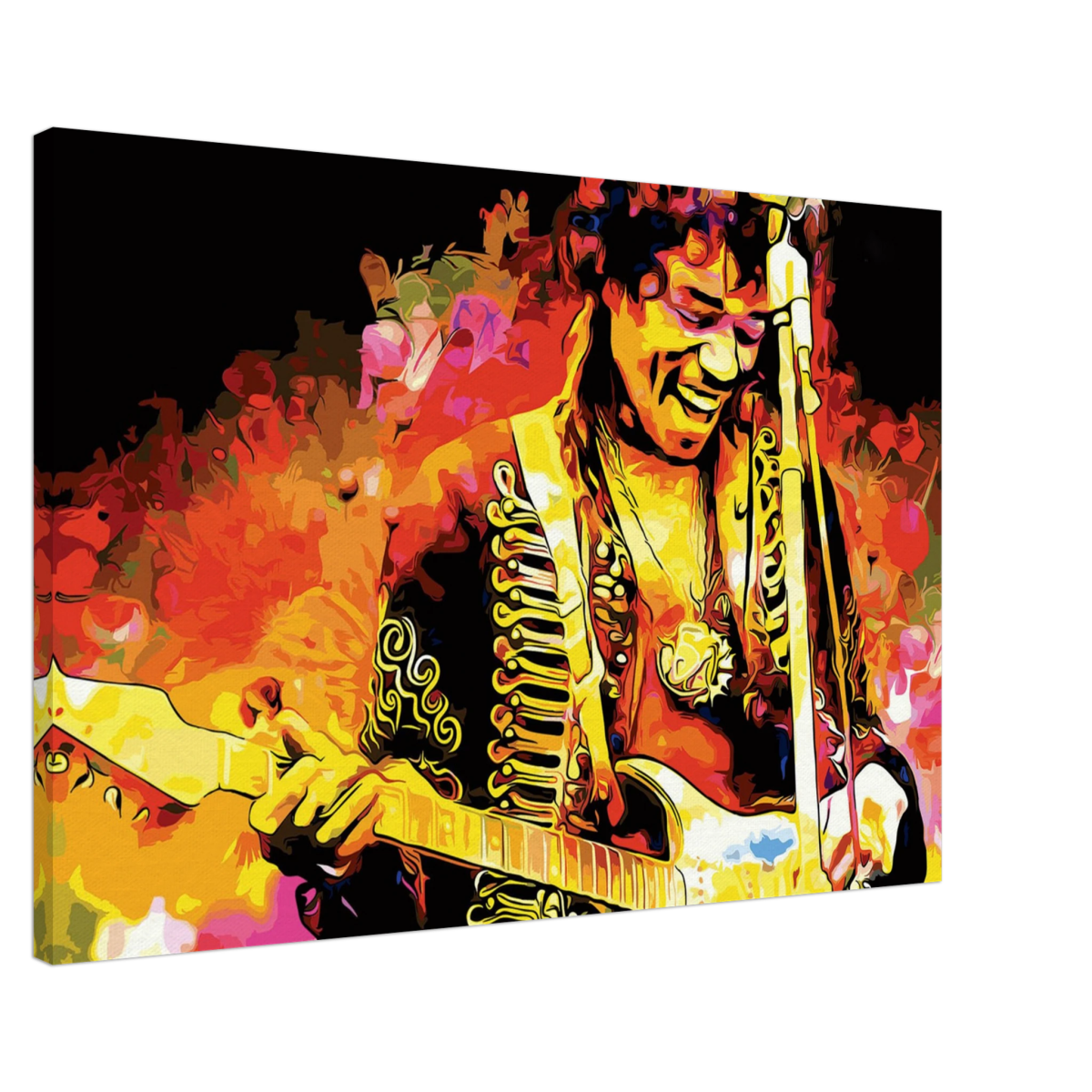 Jimi Hendrix | A Tribute to the Legend of Rock - 60x90 cm / 24x36″ - Canvas - 