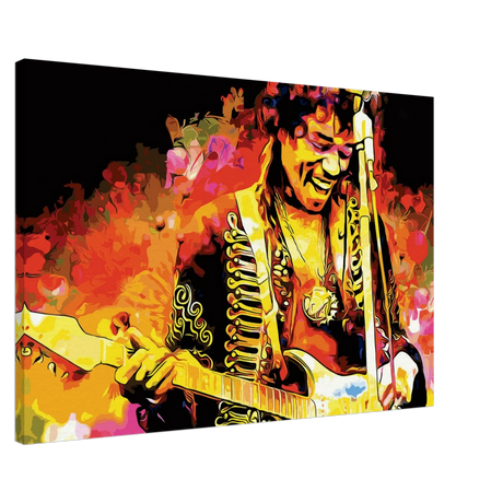 Jimi Hendrix | A Tribute to the Legend of Rock - 60x90 cm / 24x36″ - Canvas - 