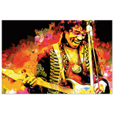 Jimi Hendrix | A Tribute to the Legend of Rock - 30x45 cm / 12x18″ - Aluminum Print - 