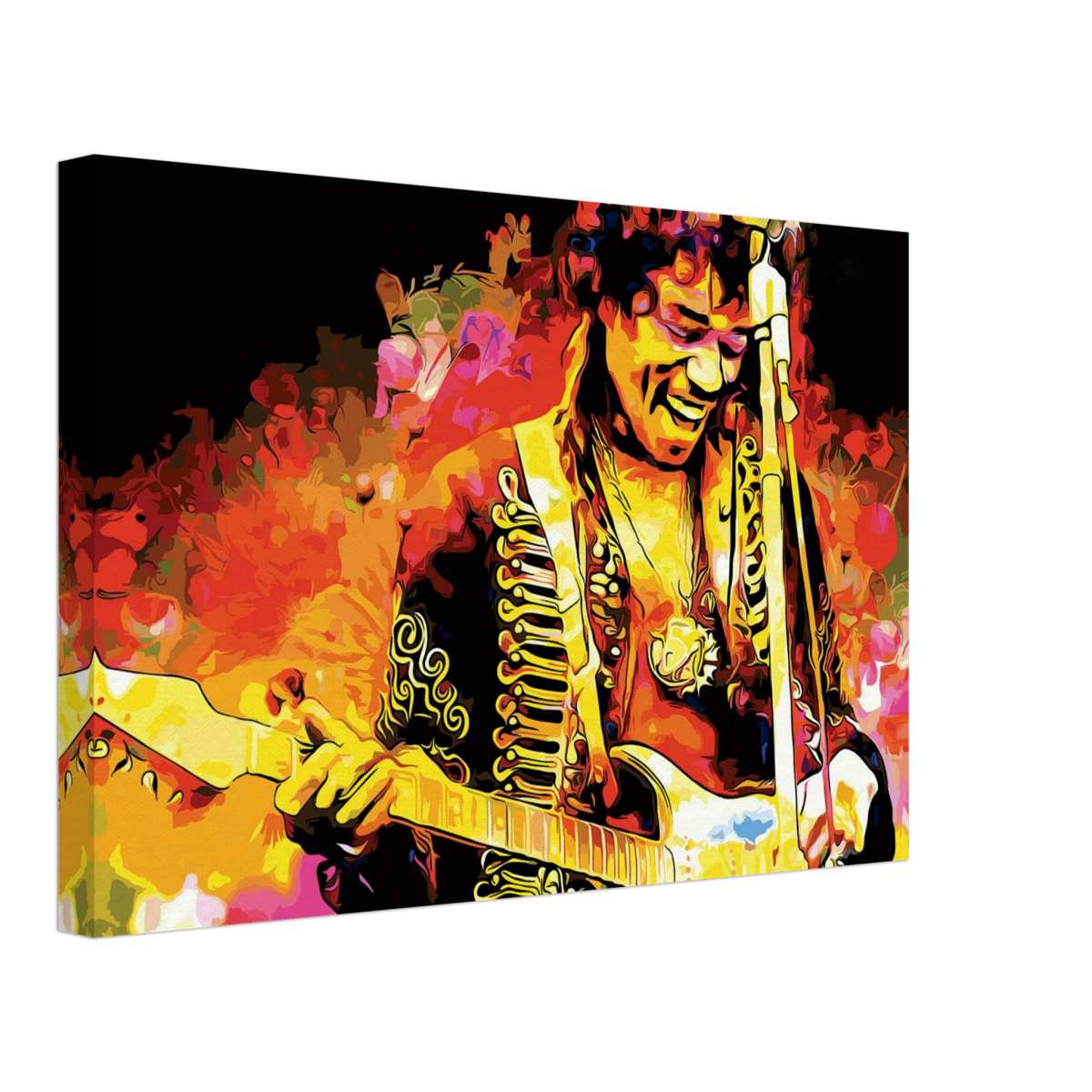 Jimi Hendrix | A Tribute to the Legend of Rock - 30x45 cm / 12x18″ - Canvas - 