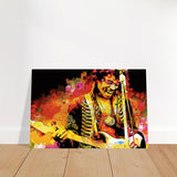 Jimi Hendrix | A Tribute to the Legend of Rock - 50x75 cm / 20x30″ - Brushed Aluminum Print - 