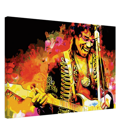 Jimi Hendrix | A Tribute to the Legend of Rock - 50x75 cm / 20x30″ - Canvas - 