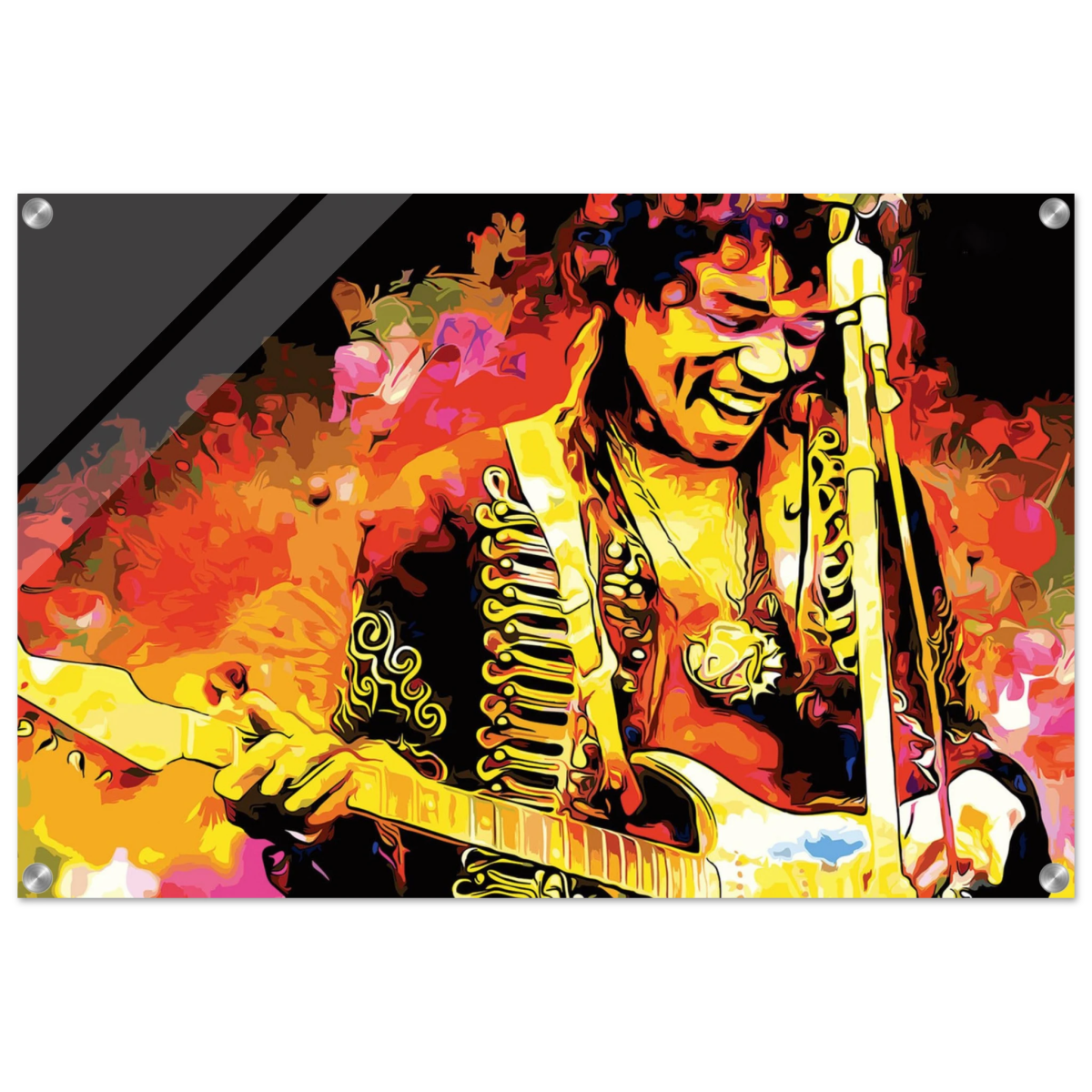 Jimi Hendrix | A Tribute to the Legend of Rock - 50x75 cm / 20x30″ - Acrylic Print - 