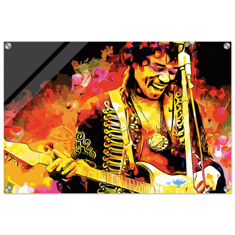 Jimi Hendrix | A Tribute to the Legend of Rock - 50x75 cm / 20x30″ - Acrylic Print - 