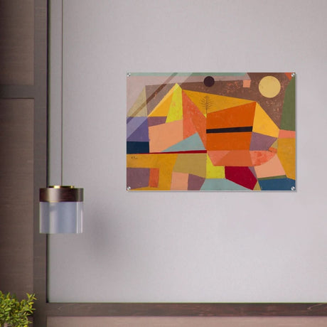 Joyful Mountain by Paul Klee - Acrylic Print - 70x100 cm / 28x40″ - 