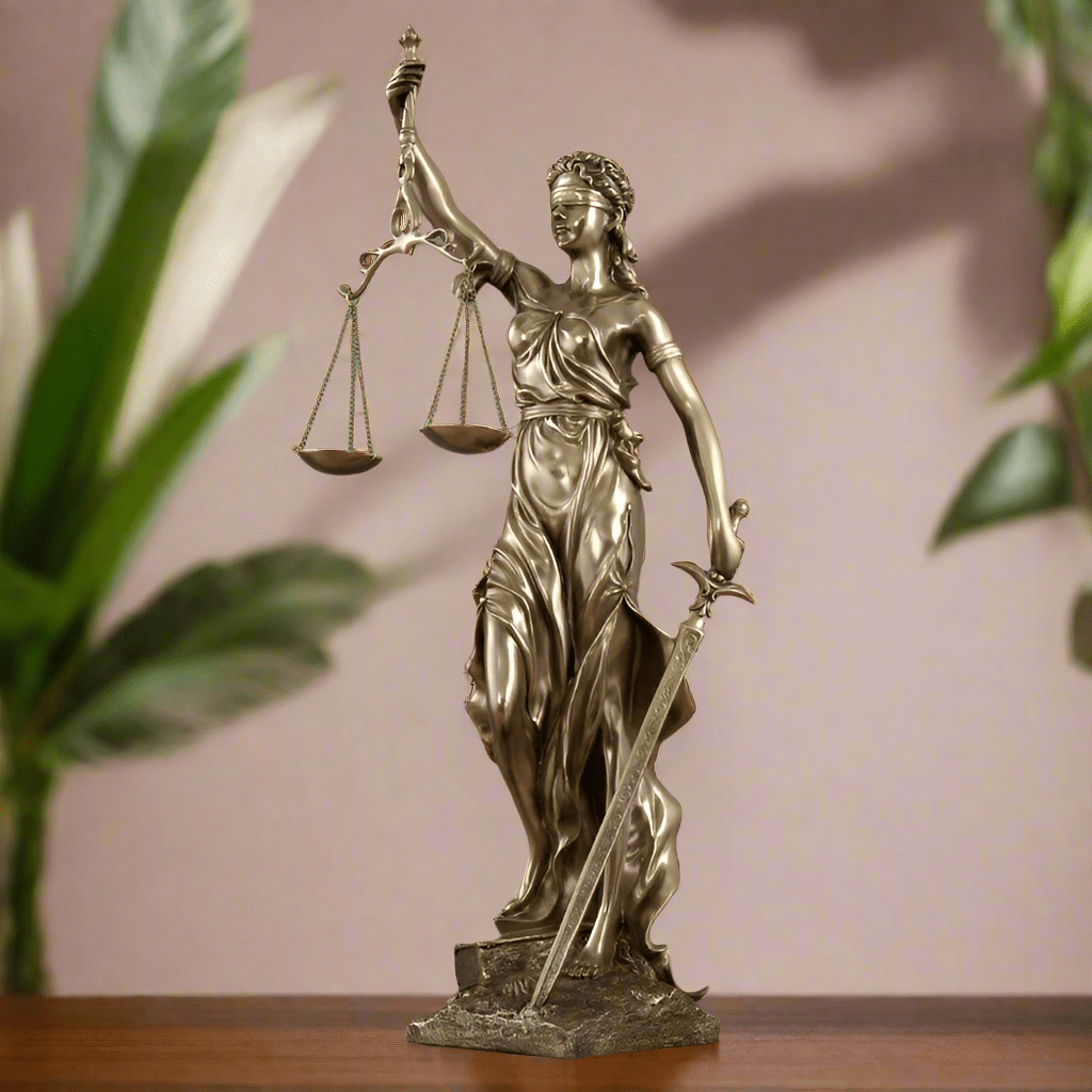 Justice Goddess Statue – Modern Luxury Décor - Small - 