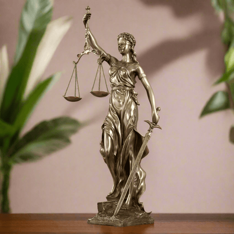 Justice Goddess Statue – Modern Luxury Décor - Small - 