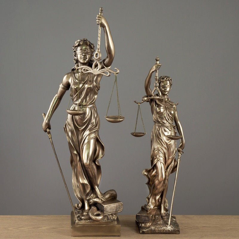 Justice Goddess Statue – Modern Luxury Décor - Small - 