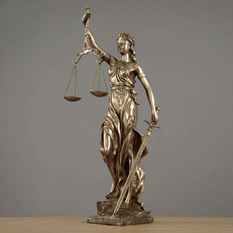 Justice Goddess Statue – Modern Luxury Décor - Small - 
