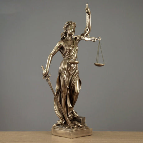 Justice Goddess Statue – Modern Luxury Décor - Small - 