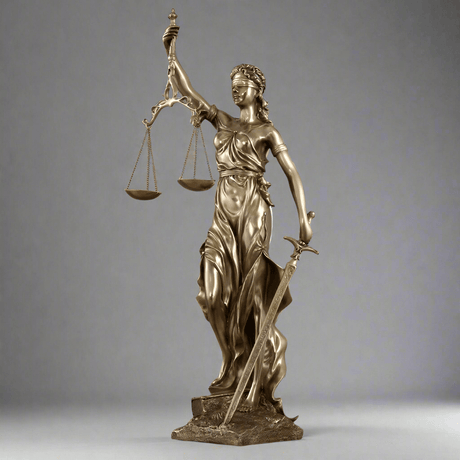 Justice Goddess Statue – Modern Luxury Décor - Small - 