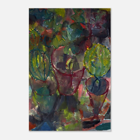 Kakteen by Paul Klee (1912) | Vintage wall art print - Aluminum Print - 30x45 cm / 12x18″ - 