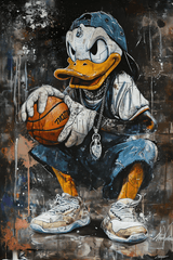 Kids Bedroom Bliss | Snoopy , Mickey Mouse, Donald Duck Digital Pop art | 3 Design Options - 30x45 cm / 12x18″ - Donald Duck - Acrylic Print