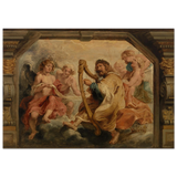 King David Playing the Harp – Peter Paul Rubens Wall Art Print - Fine Art Poster - 70x100 cm / 28x40″ - 