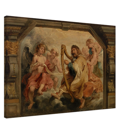 King David Playing the Harp – Peter Paul Rubens Wall Art Print - Canvas - 60x90 cm / 24x36″ - 