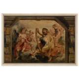 King David Playing the Harp – Peter Paul Rubens Wall Art Print - Framed Canvas - 50x75 cm / 20x30″ - Wood frame