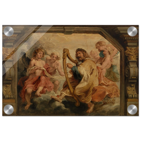 King David Playing the Harp – Peter Paul Rubens Wall Art Print - Acrylic Print - 20x30 cm / 8x12″ - 