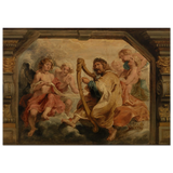King David Playing the Harp – Peter Paul Rubens Wall Art Print - Wood Prints - 70x100 cm / 28x40″ - 