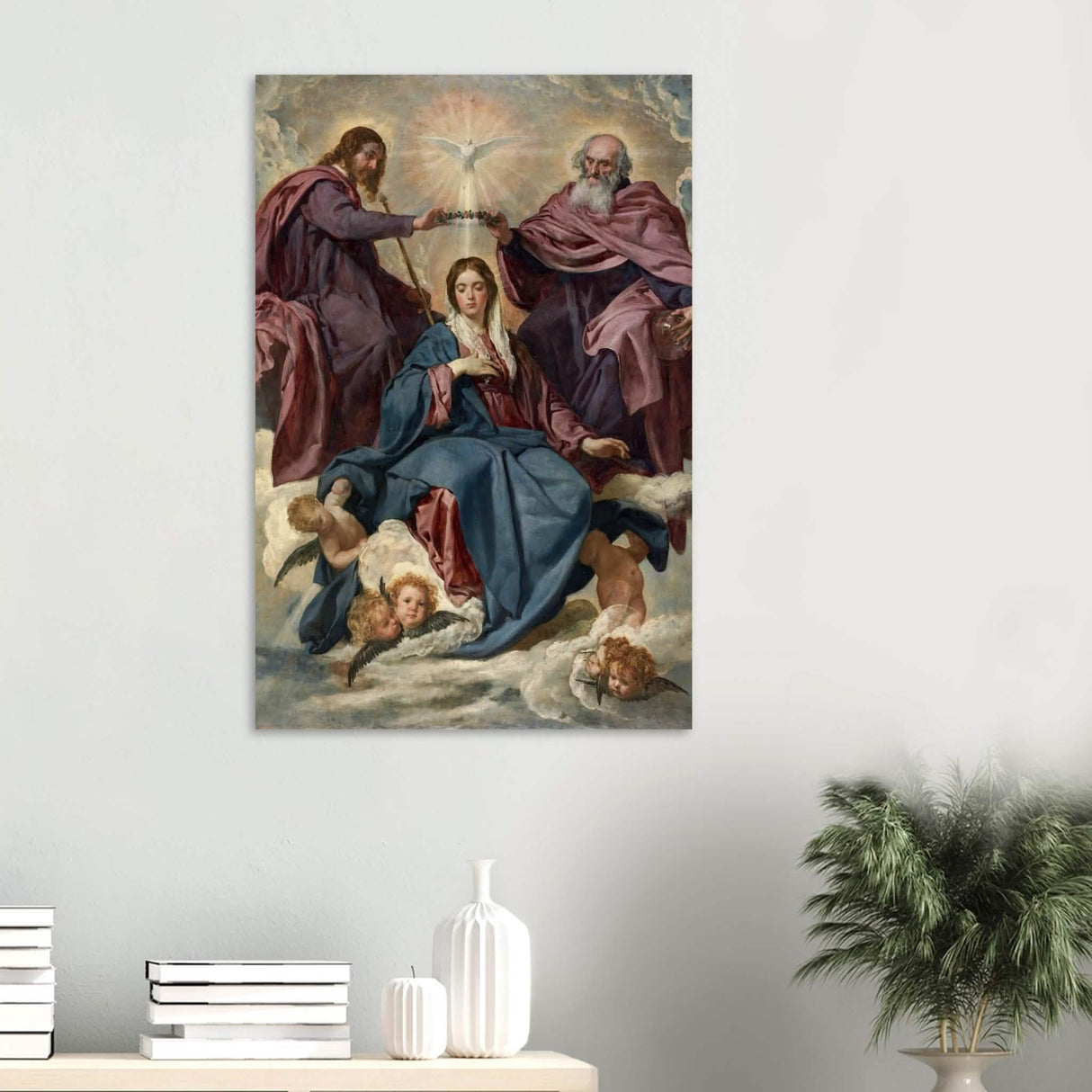 La Coronación De La Virgen (C.1635) - 20 mm - Wood Prints - 60x90 cm / 24x36″