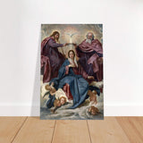 La Coronación De La Virgen (C.1635) - Brushed Aluminum Print - 40x60 cm / 16x24″