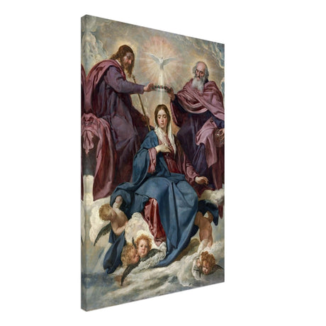 La Coronación De La Virgen (C.1635) - Thick - Canvas - 60x90 cm / 24x36″