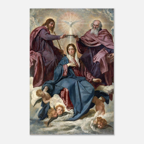 La Coronación De La Virgen (C.1635) - Aluminum Print - 60x90 cm / 24x36″
