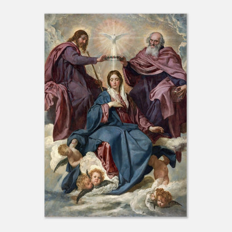 La Coronación De La Virgen (C.1635) - Aluminum Print - 70x100 cm / 28x40″
