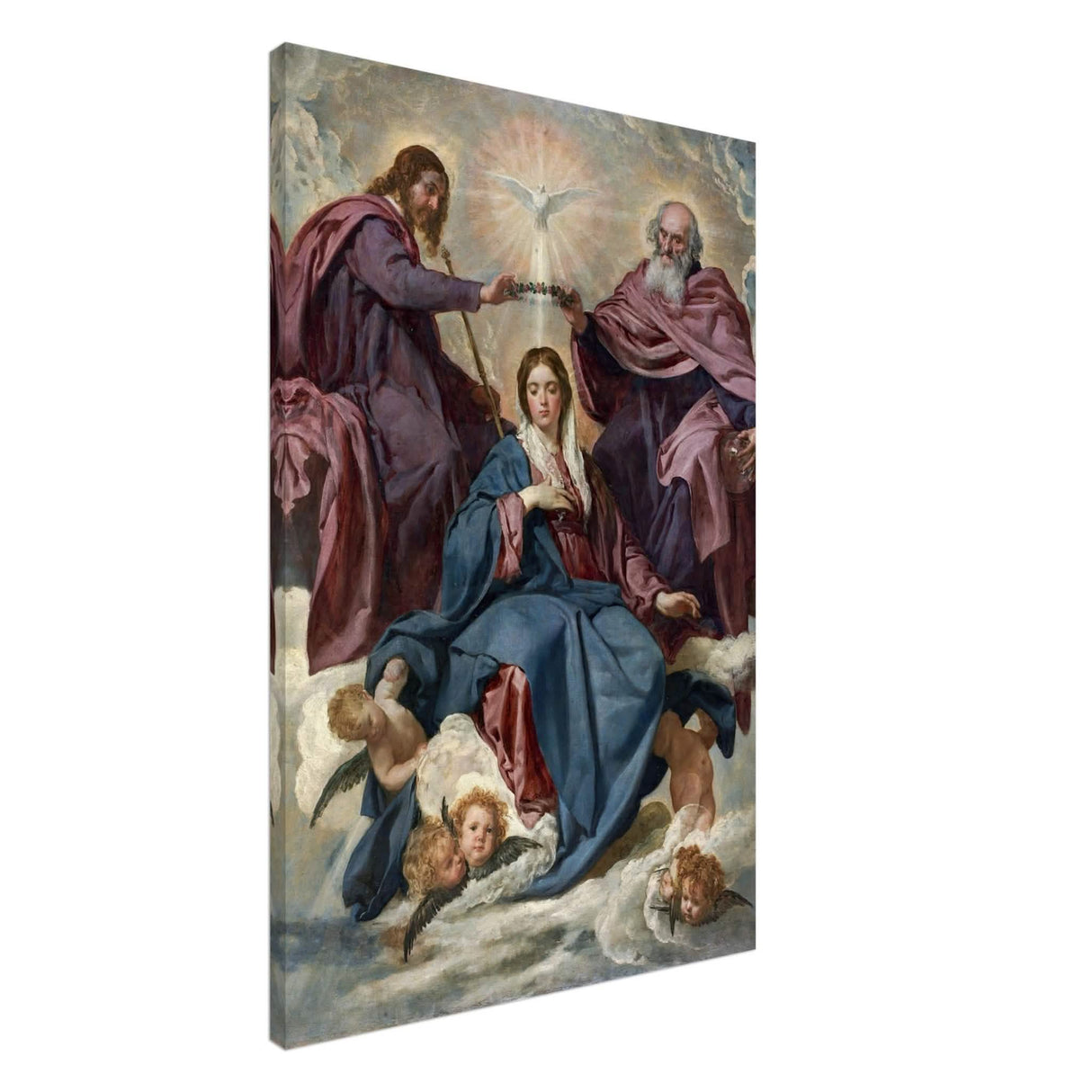 La Coronación De La Virgen (C.1635) - Slim - Canvas - 60x90 cm / 24x36″