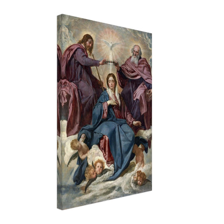 La Coronación De La Virgen (C.1635) - Thick - Canvas - 40x60 cm / 16x24″