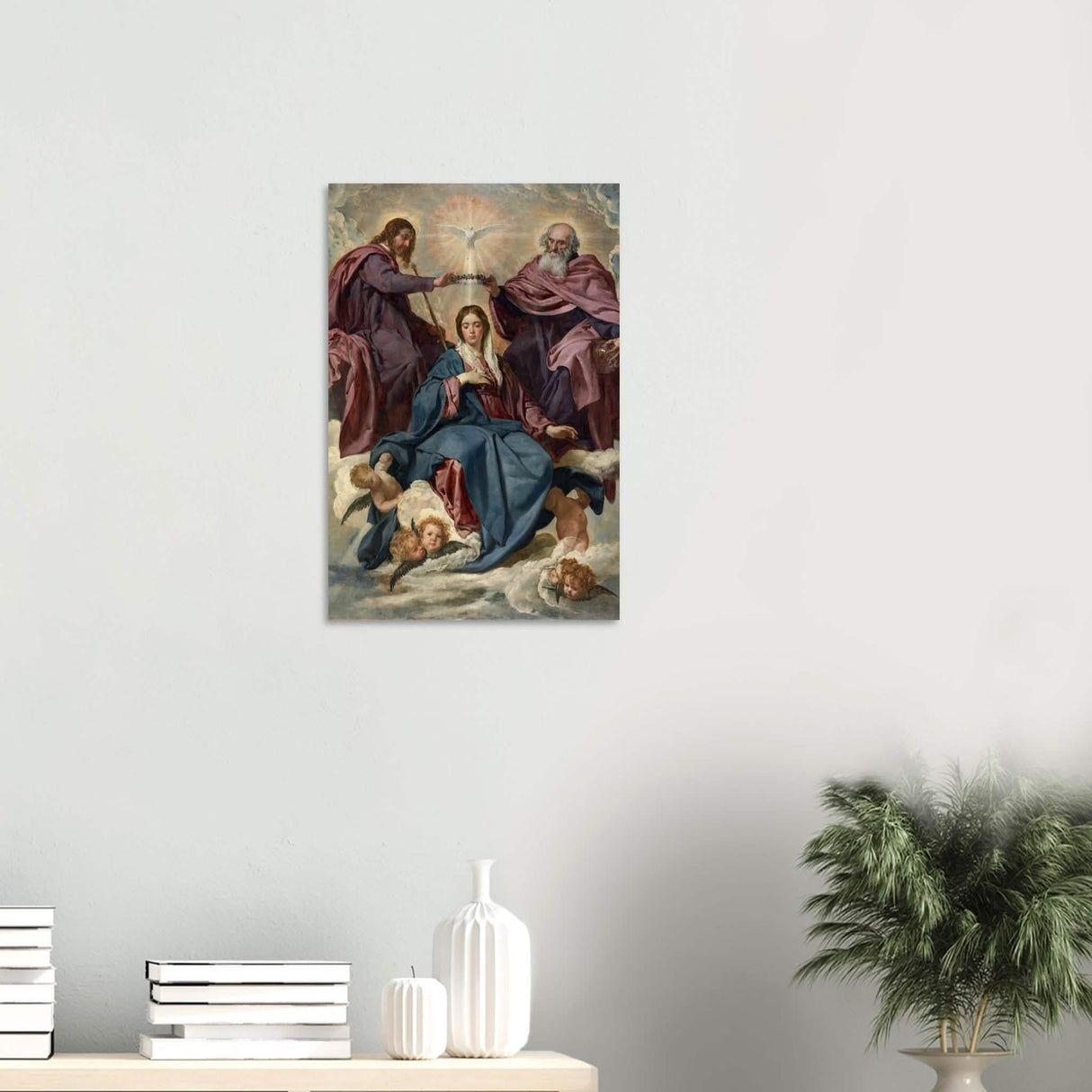 La Coronación De La Virgen (C.1635) - 10 mm - Wood Prints - 40x60 cm / 16x24″