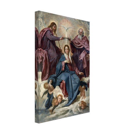 La Coronación De La Virgen (C.1635) - Thick - Canvas - 30x45 cm / 12x18″