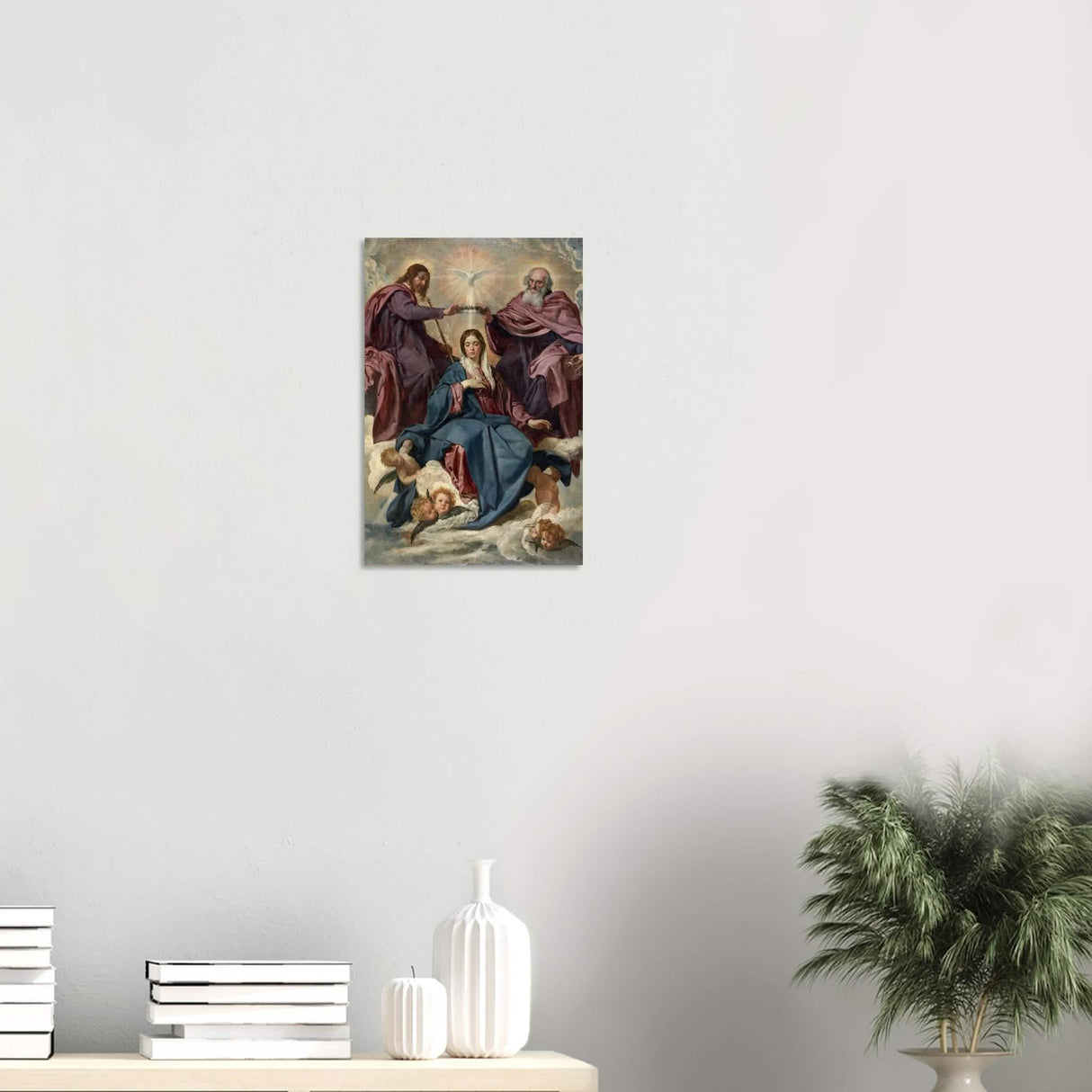 La Coronación De La Virgen (C.1635) - 20 mm - Wood Prints - 30x45 cm / 12x18″