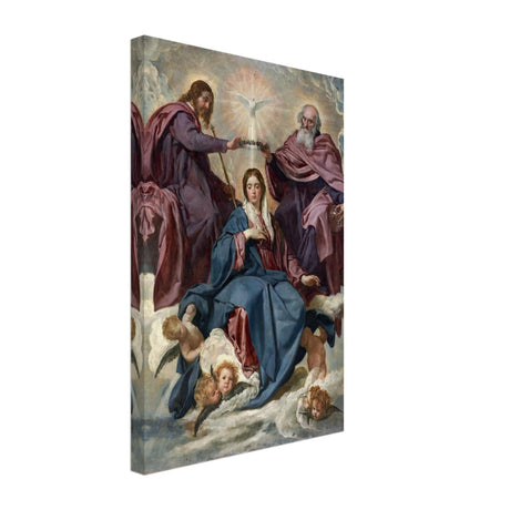 La Coronación De La Virgen (C.1635) - Slim - Canvas - 30x45 cm / 12x18″