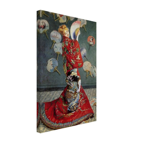 La Japonaise , The Japanese (1876) by Claude Monet | Vintage wall art print - Canvas - 30x45 cm / 12x18″ - 
