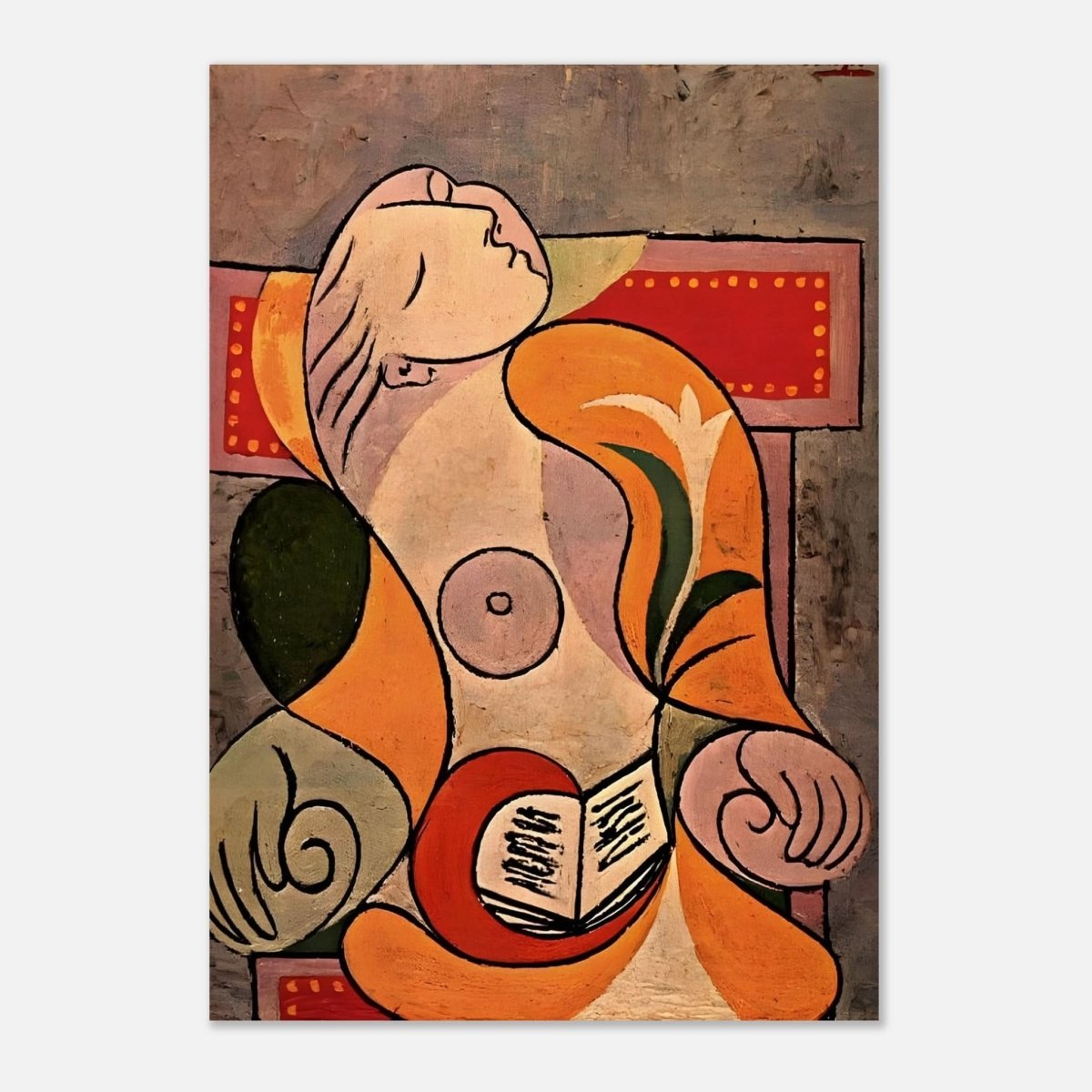 La Lecture by Pablo Picasso 1932 - Aluminum Print - 70x100 cm / 28x40″ - 
