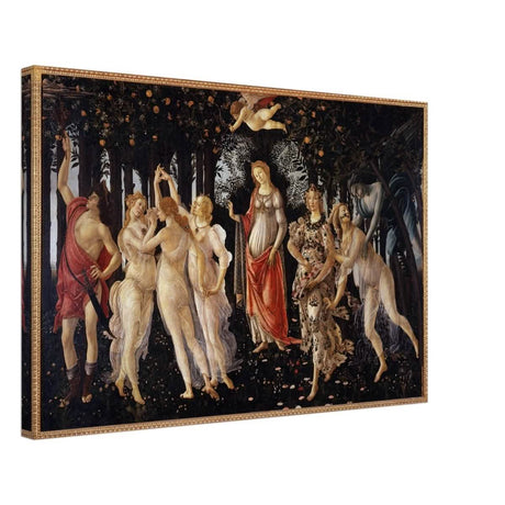 La Primavera by Sandro Botticelli | Primavera | Vintage Art wall art print - Canvas - 40x60 cm / 16x24″ - 