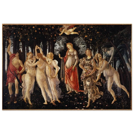 La Primavera by Sandro Botticelli | Primavera | Vintage Art wall art print - Wood Prints - 30x45 cm / 12x18″ - 