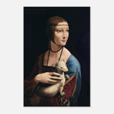 Lady with an Ermine by Leonardo da Vinci - Aluminum Print - 50x75 cm / 20x30″ - 