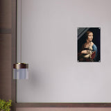 Lady with an Ermine by Leonardo da Vinci - Acrylic Print - 40x60 cm / 16x24″ - 