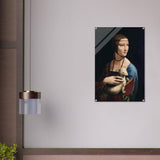 Lady with an Ermine by Leonardo da Vinci - Acrylic Print - 60x90 cm / 24x36″ - 
